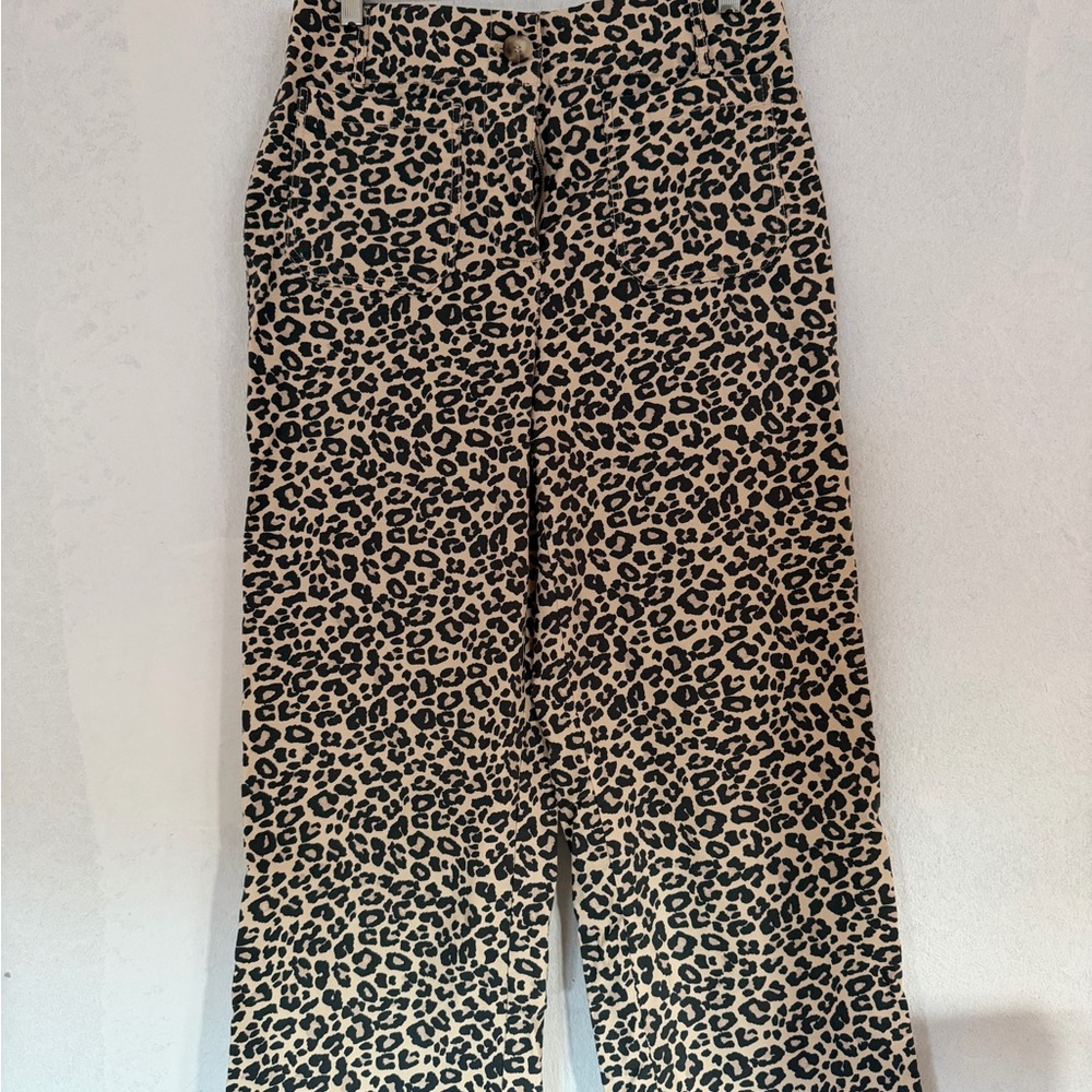 Nicole Miller Leopard Print Pants
